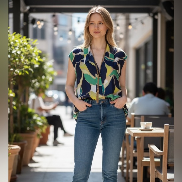 Chico’s Gold Tone Rope Chain Tassel Lariat Necklace Adjustable (BR666/7) - Picture 10 of 11